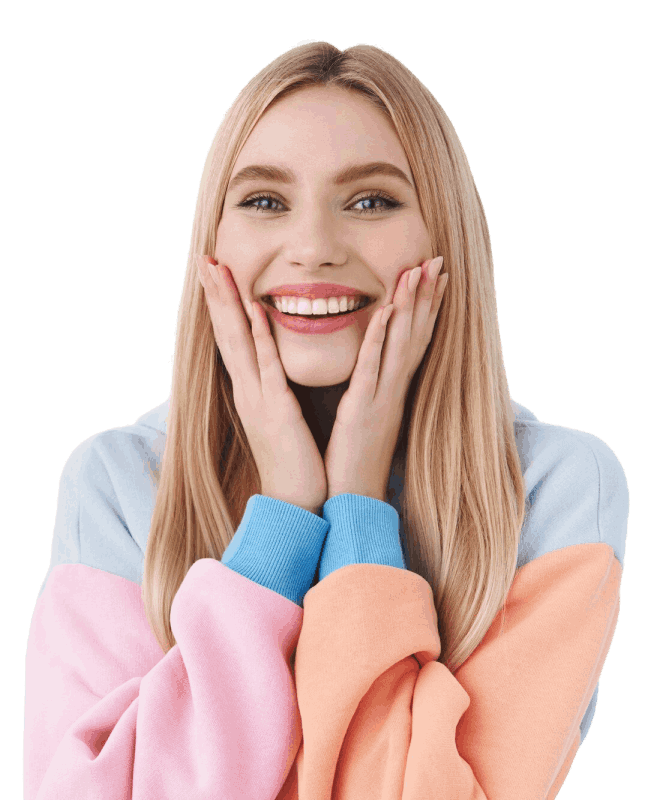 Young Woman smiling with her new Caldwell Invisalign